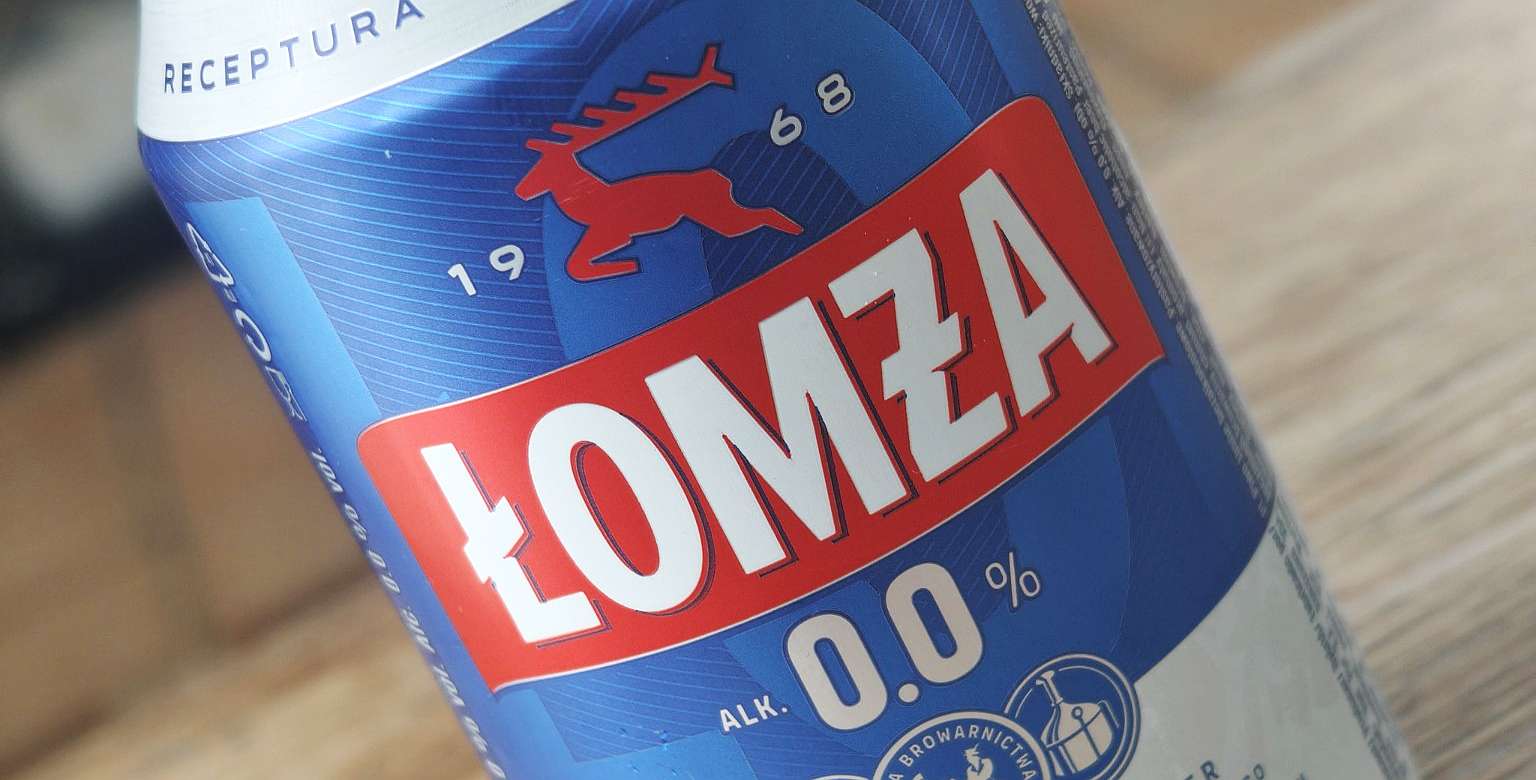 Łomża 0.0% – piwo bezalkoholowe, lager – Polska