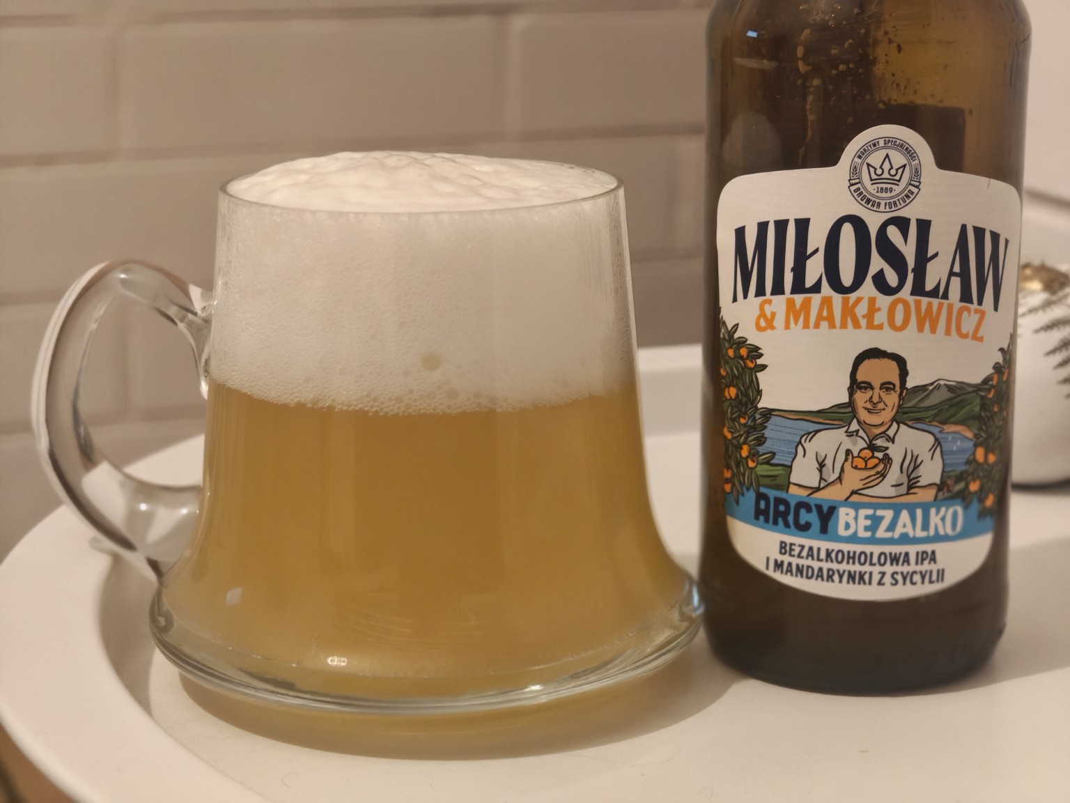 Miłosław Bezalkoholowe IPA i mandarynki sycylijskie – Arcybezalko, piwo bezalkoholowe, IPA – Polska